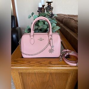 Coach Rowan Satchel in Pink